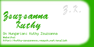 zsuzsanna kuthy business card